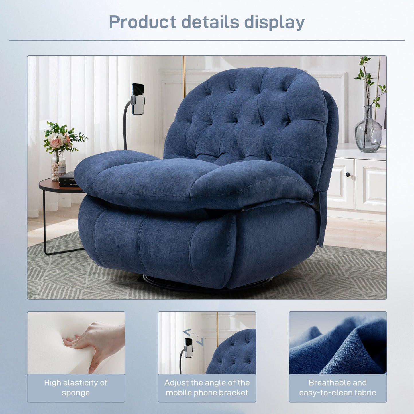 Recliner Chair SP-9036-Blue