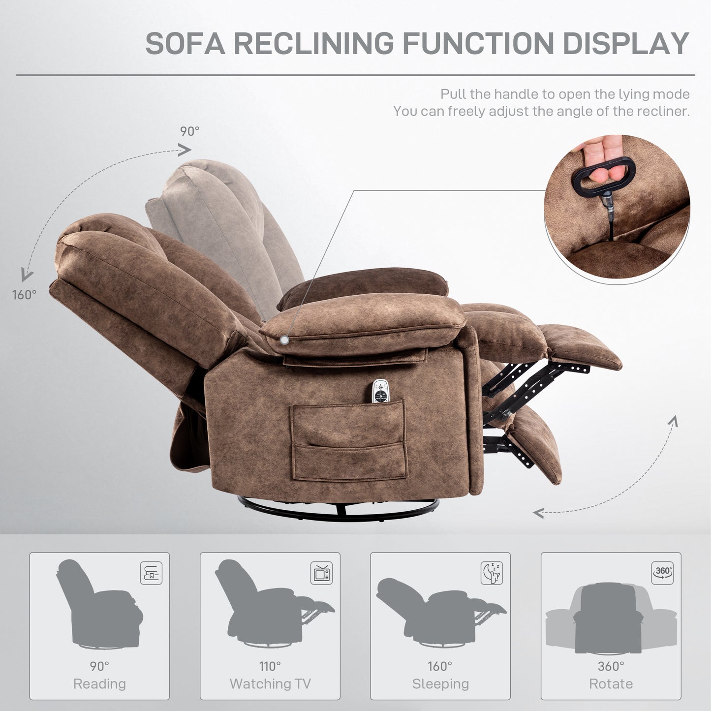 Recliner Chair SP-9065-BROWN